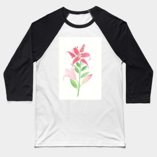 Stargazer Lily Baseball T-Shirt